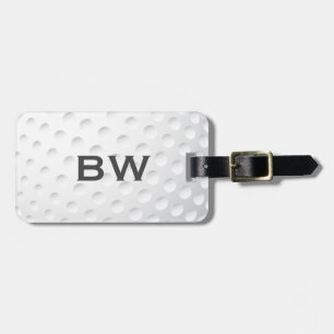 Nära övre märkre för GolfMonogrambagage Bagagebricka