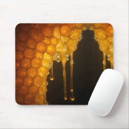 Nära på Honeycomb med att köra honung Musmatta