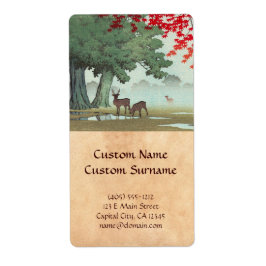 Nara Park Hasui Kawase shin hanga scenery art Fraktsedel