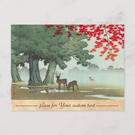 Nara Park Hasui Kawase shin hanga scenery art Vykort