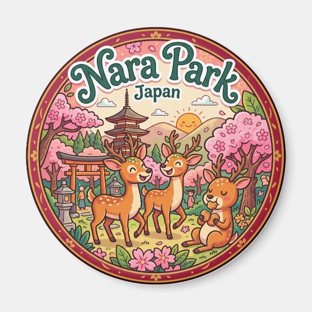 Nara Park Japan Magnet (Framsidan)
