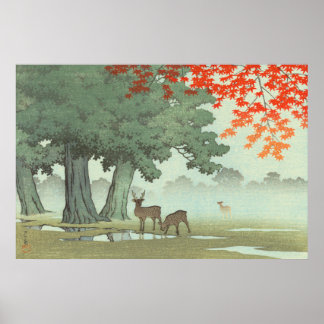 Nara Park Kawase Hasui 1953 Japansk Konst Poster