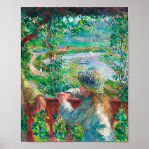 Nära Sjö av Pierre-Auguste Renoir Poster