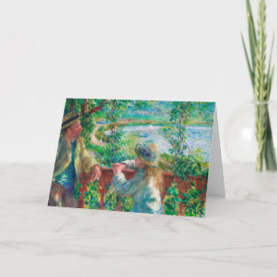 Nära Sjö genom Renoir Impressionist Painting Kort