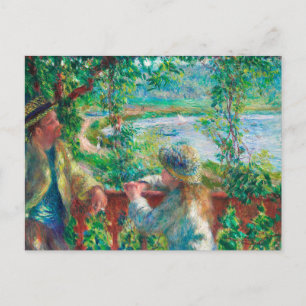 Nära Sjö genom Renoir Impressionist Painting Vykort