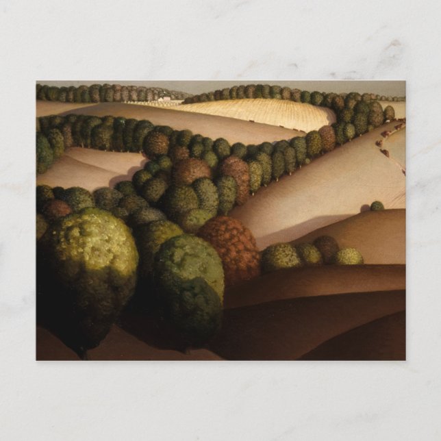 Nära solnedgång av Grant Wood Vykort (Framsida)