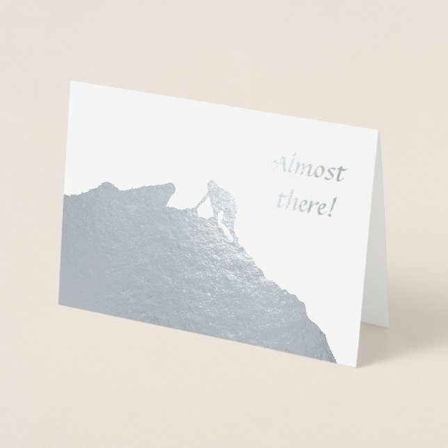 Nära uppmuntringskort folierat kort (Framsida)