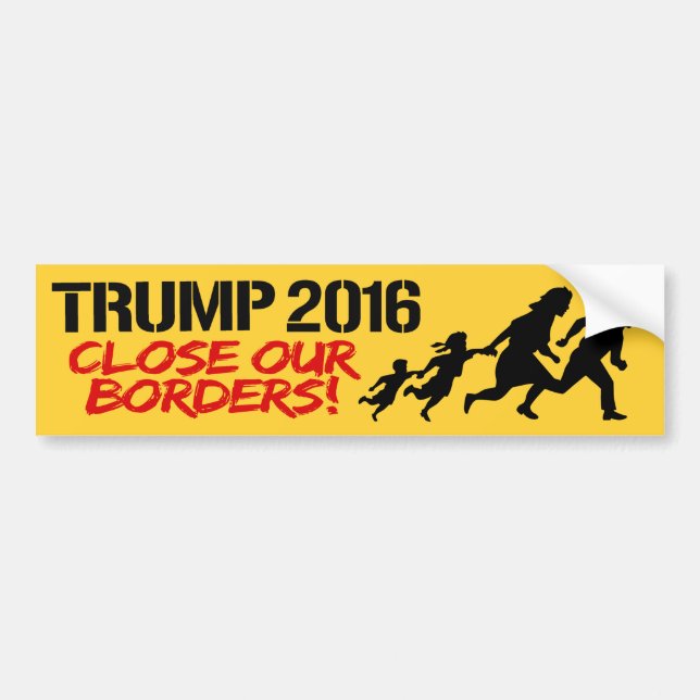 Nära våra gränser - trumf 2016 - .png bildekal (Framsidan)