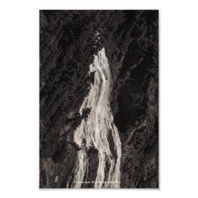 Narada Falls, WA Fototryck (Framsidan)