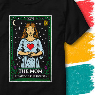 Närande Mamma Moderns Hjärta Mystisk Tarotkort T Shirt