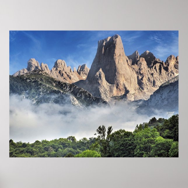 Naranjo de Bulnes, Limestone Park, Spanien Poster (Framsidan)