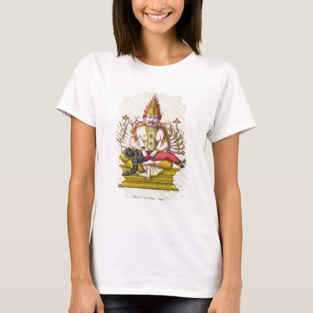 Narasimha, graverad av de Marlet (färg litho) T Shirt (Framsida)