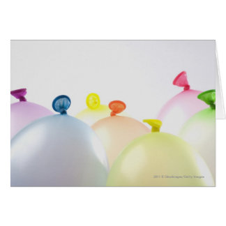 Närbild av ballonger hälsningskort