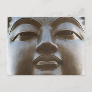 Närbild av Buddha-staty Vykort