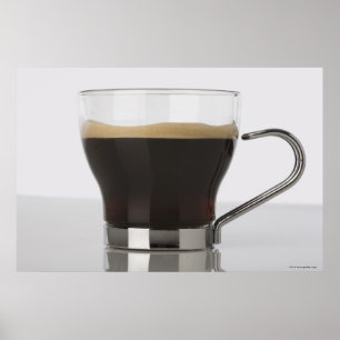 Närbild av en kaffekopp poster