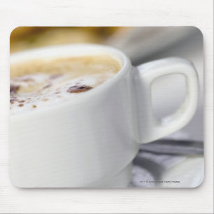 Närbild av en kopp av kaffe musmatta