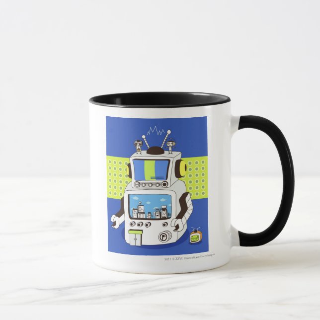 Närbild av en robot mugg (Höger)