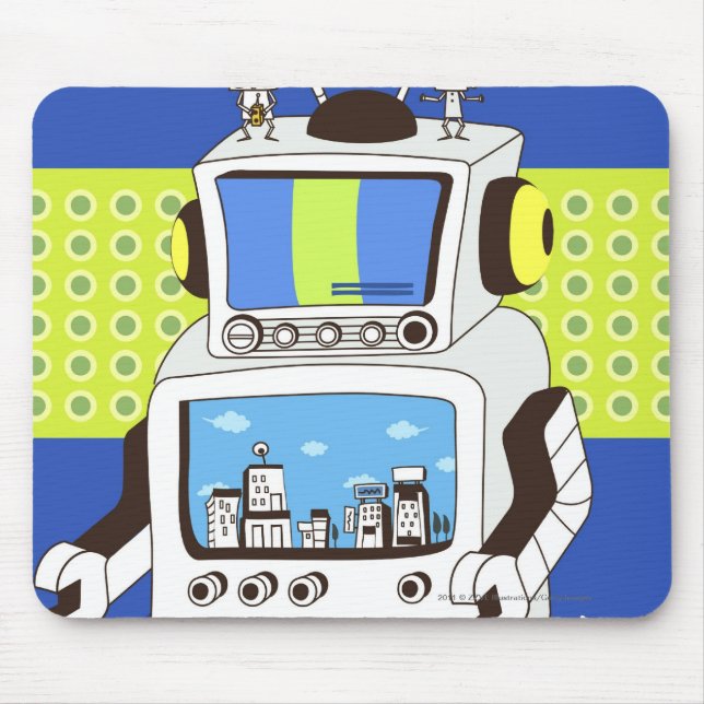Närbild av en robot musmatta (Framsidan)