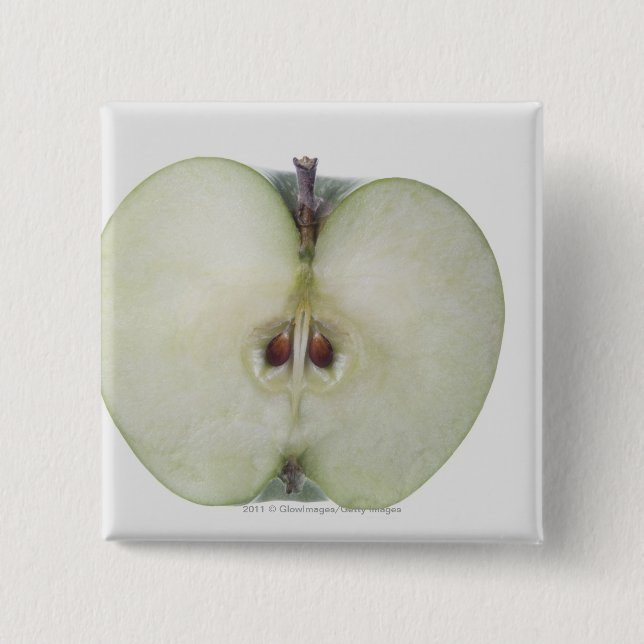 Närbild av ett skivat grannysmedäpple knapp (Framsida)