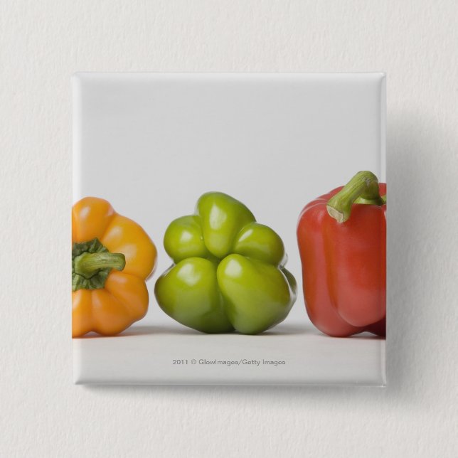 Närbild av spansk peppar i en ro knapp (Framsida)