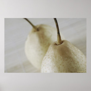 Närbild av två pears poster