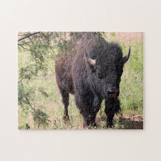 Närbild på Bison Pussel (Horisontell)