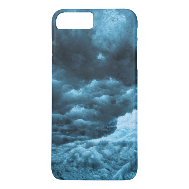 Närbild på blå is, Island Case-Mate iPhone Skal (Baksida)