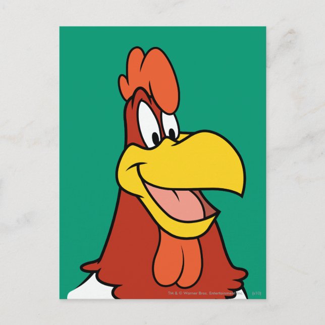 Närbild på Foghorn Leghorn Vykort (Framsida)