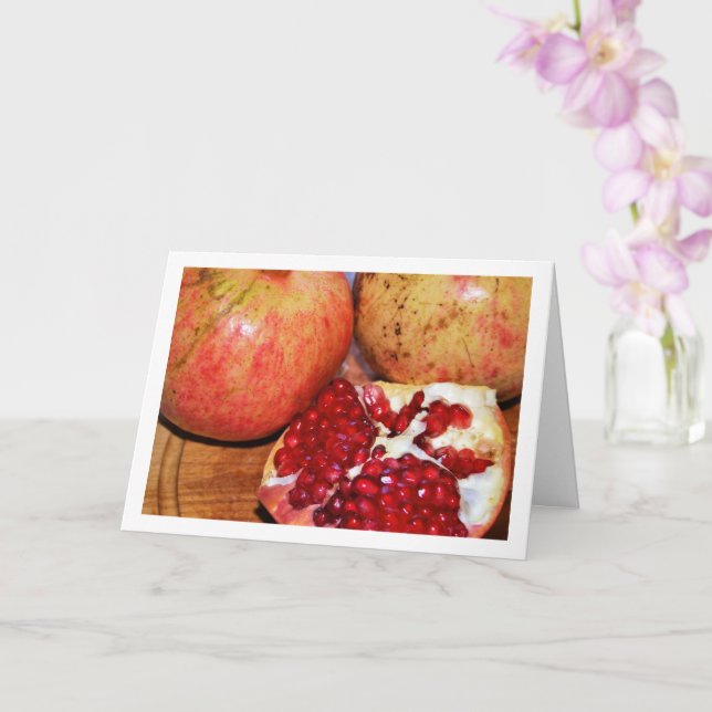 Närbild på granatäpple kort (Orkide)