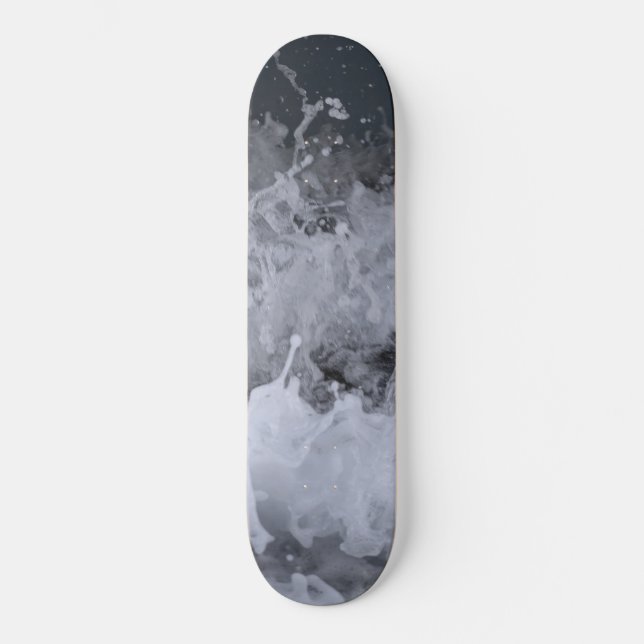 Närbild på havsvågssplatsch 2 mini skateboard bräda 18,5 cm (Framsida)