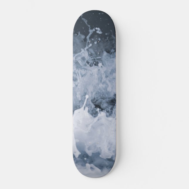 Närbild på havsvågssprut 1 mini skateboard bräda 18,5 cm (Framsida)