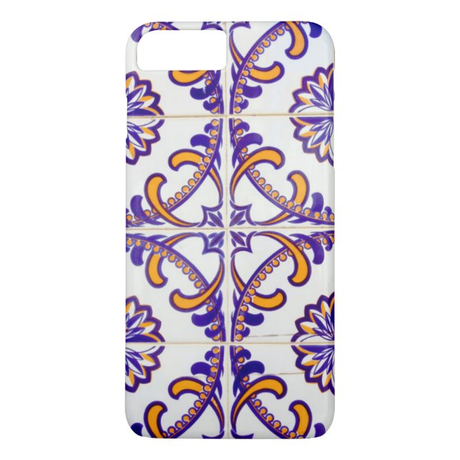 Närbild på kakelmönster, Portugal Case-Mate iPhone Skal (Baksida)