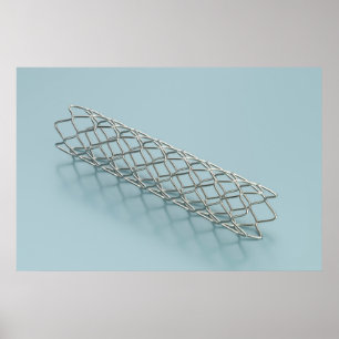 Närbild på medicinsk stent poster