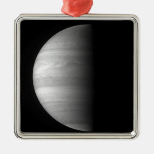 Närbilden beskådar av planet Jupiter Julgransprydnad Metall