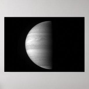 Närbilden beskådar av planet Jupiter Poster