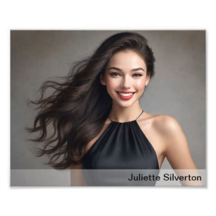 Närbilder Prints 8x10 Horisontell Vit Gradient Fototryck