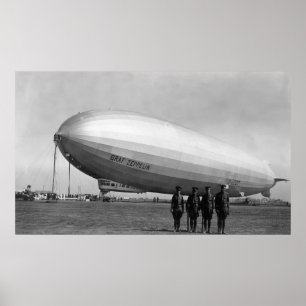 NärbildGraf Zeppelin Litet luftskepp Beskåda Poster