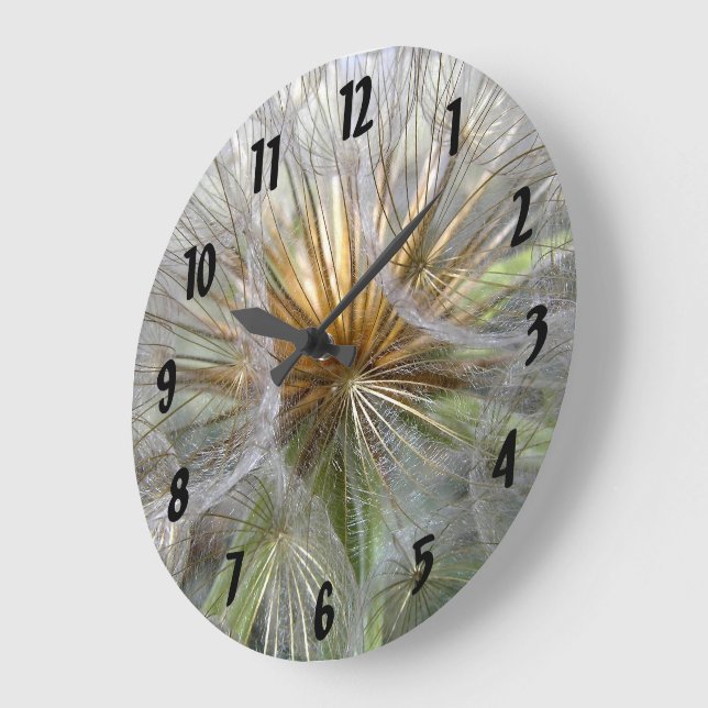 Närbildsfotografi inuti en maskrosklocka stor klocka (Vinkel)