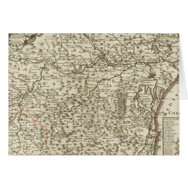 Narbonne Frankrike 2 Hälsningskort (Framsidan Horizontal)