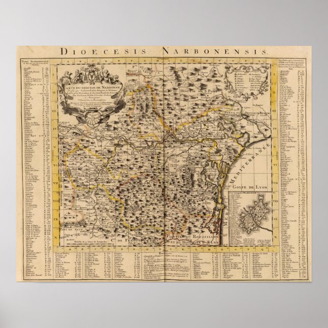 Narbonne Frankrike 2 Poster (Framsidan)