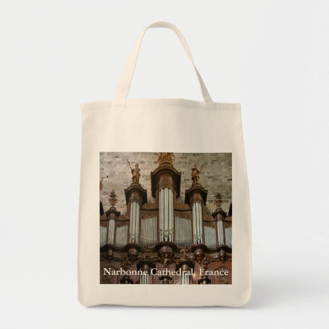 Narbonne katedralorgel tygkasse (Framsidan)
