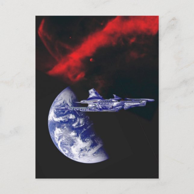 NARC-Athena återvänder till hemvärlden Vykort (Framsida)