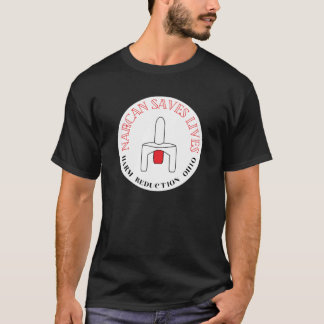 Narcan Saves Lives - Vit bakgrund T Shirt
