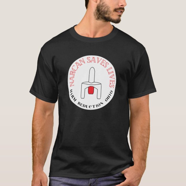 Narcan Saves Lives - Vit bakgrund T Shirt (Framsida)