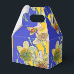 Narcissblomma Konstnärlig Födelsedagstårta Förvari Presentaskar<br><div class="desc">Narciss målning Vattenfärg blommor Födelsedagstårta Förvaringslåda. Ett strålande föremål skapat från mina originalmålningar i vattenfärg.</div>