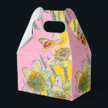Narcissblomma Konstnärlig Födelsedagstårta Förvari Presentaskar<br><div class="desc">Narcissblomma Vattenfärg Födelsedagstårta Förvaringslåda. En strålande produkt skapad från mina originalmålningar i vattenfärg.</div>