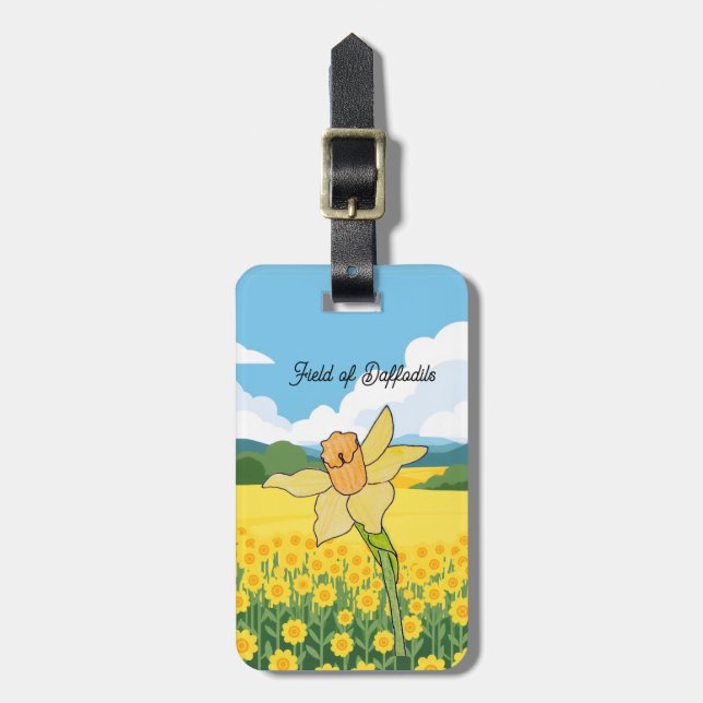 Narcissfält Bagagebricka (Vertikal Framsida)