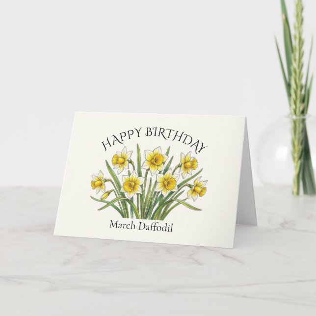 Narcissfödelsedag i mars kort (Framsida)