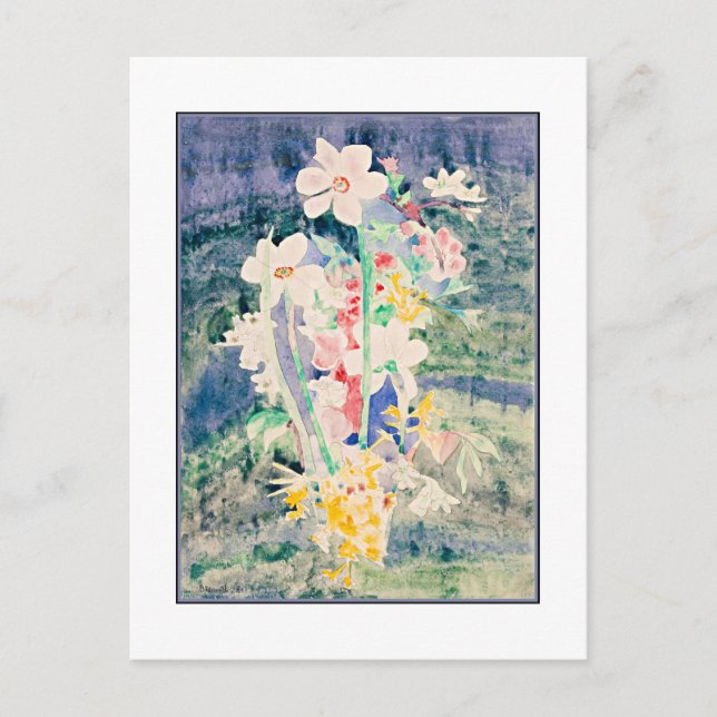 Narcissi, målning av Charles Demuth, Vykort (Framsida)