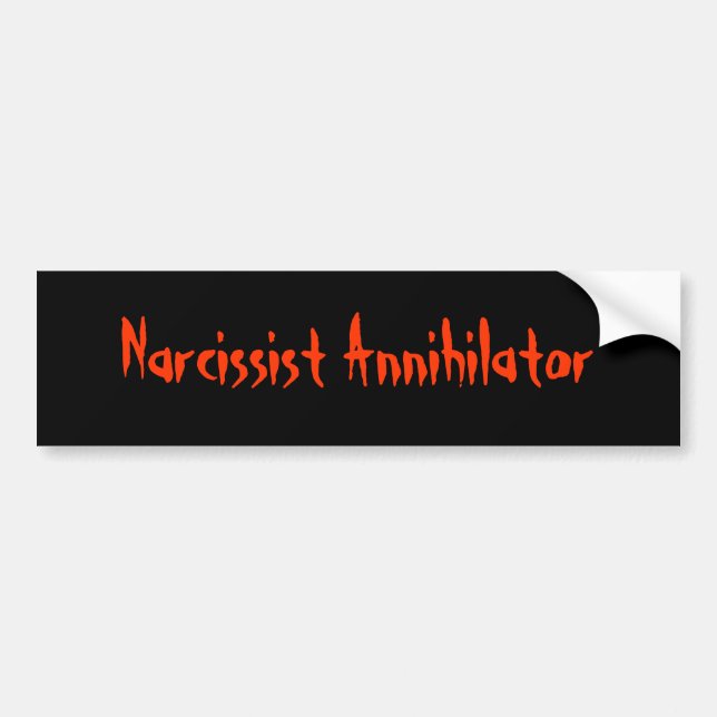 Narcissist Annihilator Bildekal (Framsidan)